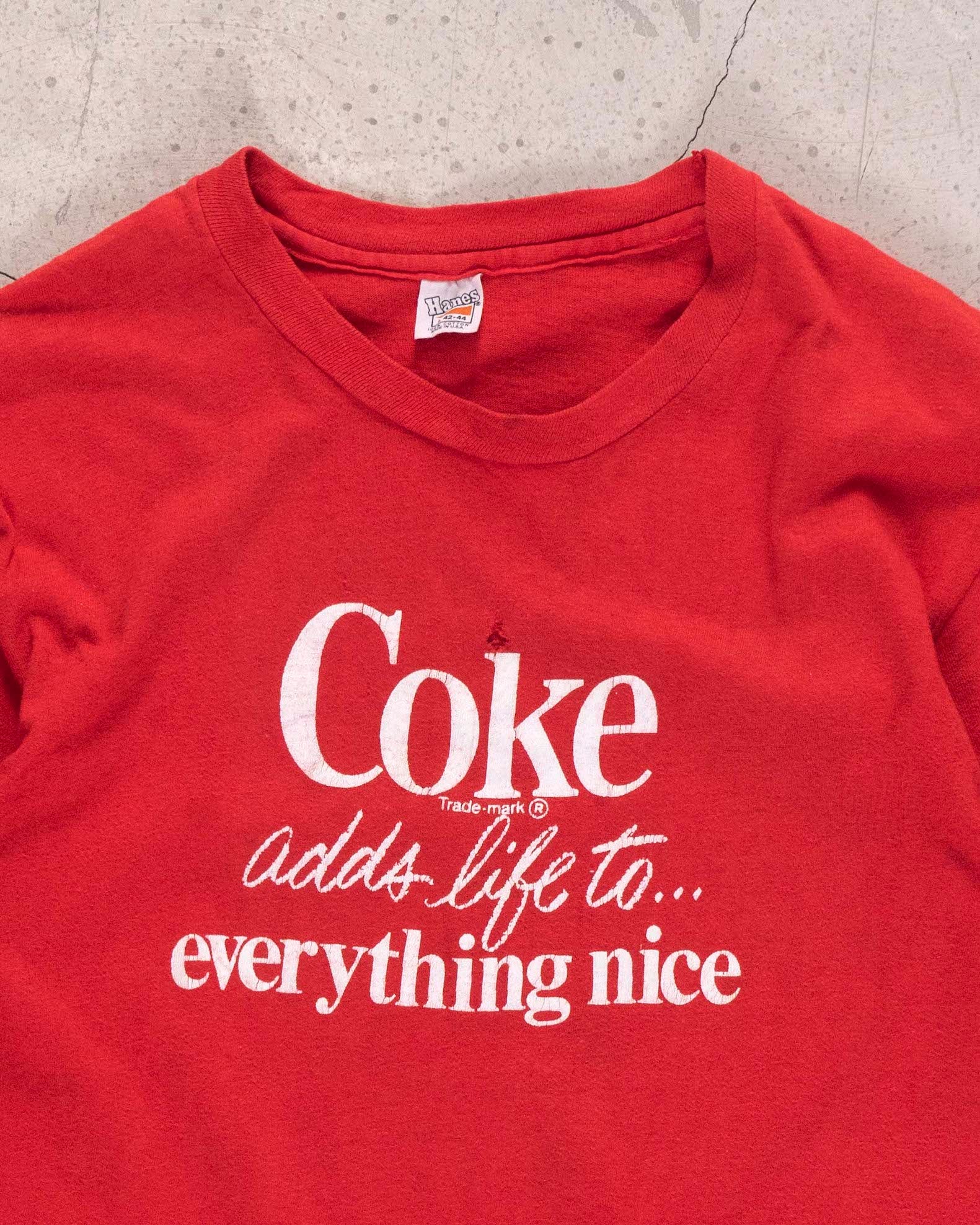 Factory Coke adds Life to…..everything nice tshirt vintage