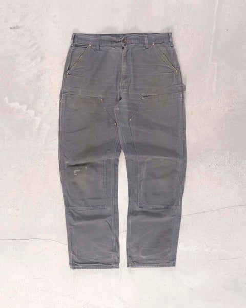 Carhartt Double Knee Carpenter Pants Men 34x34 Distressed B136-BRN  Streetwear