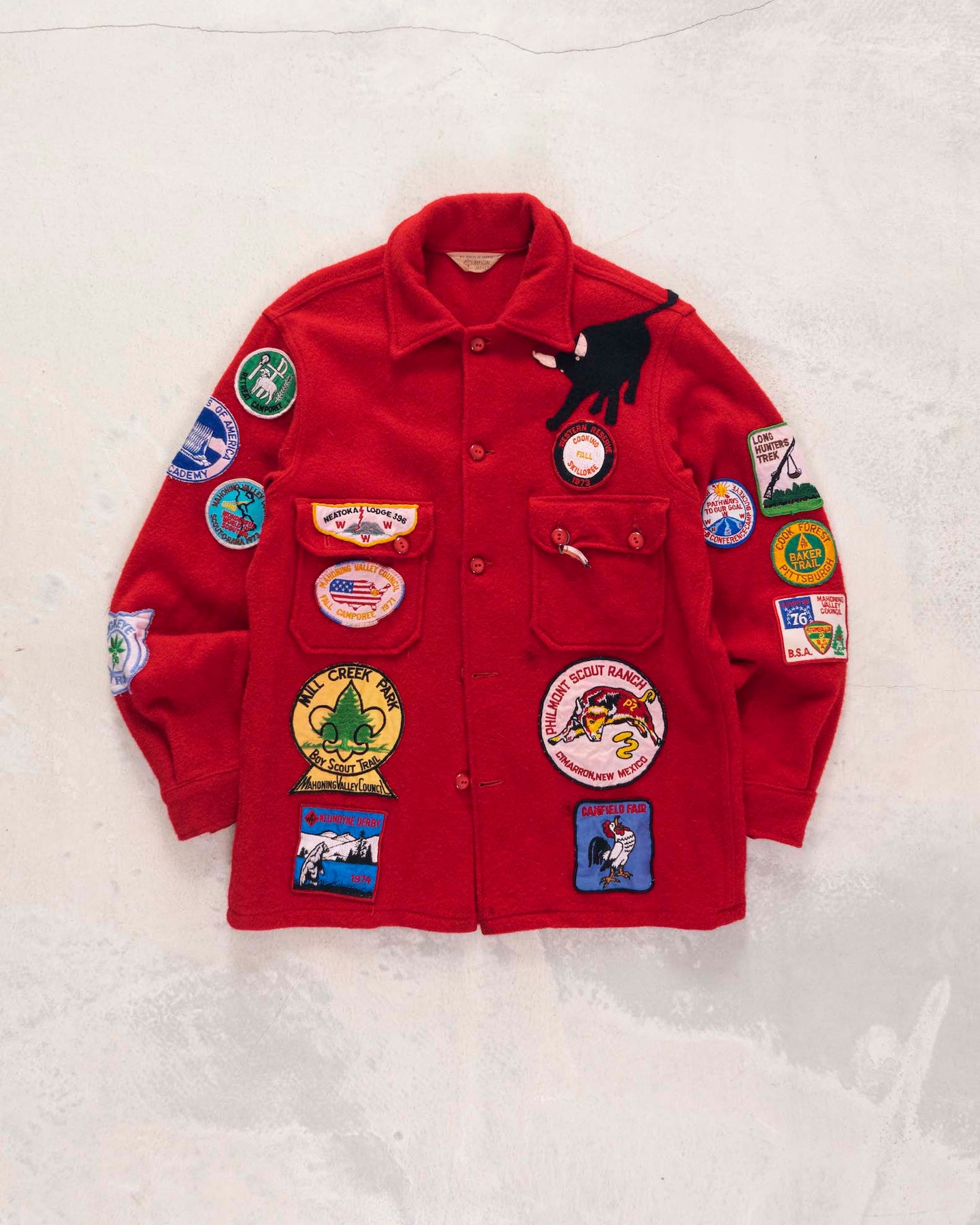 Red sales scout jacket