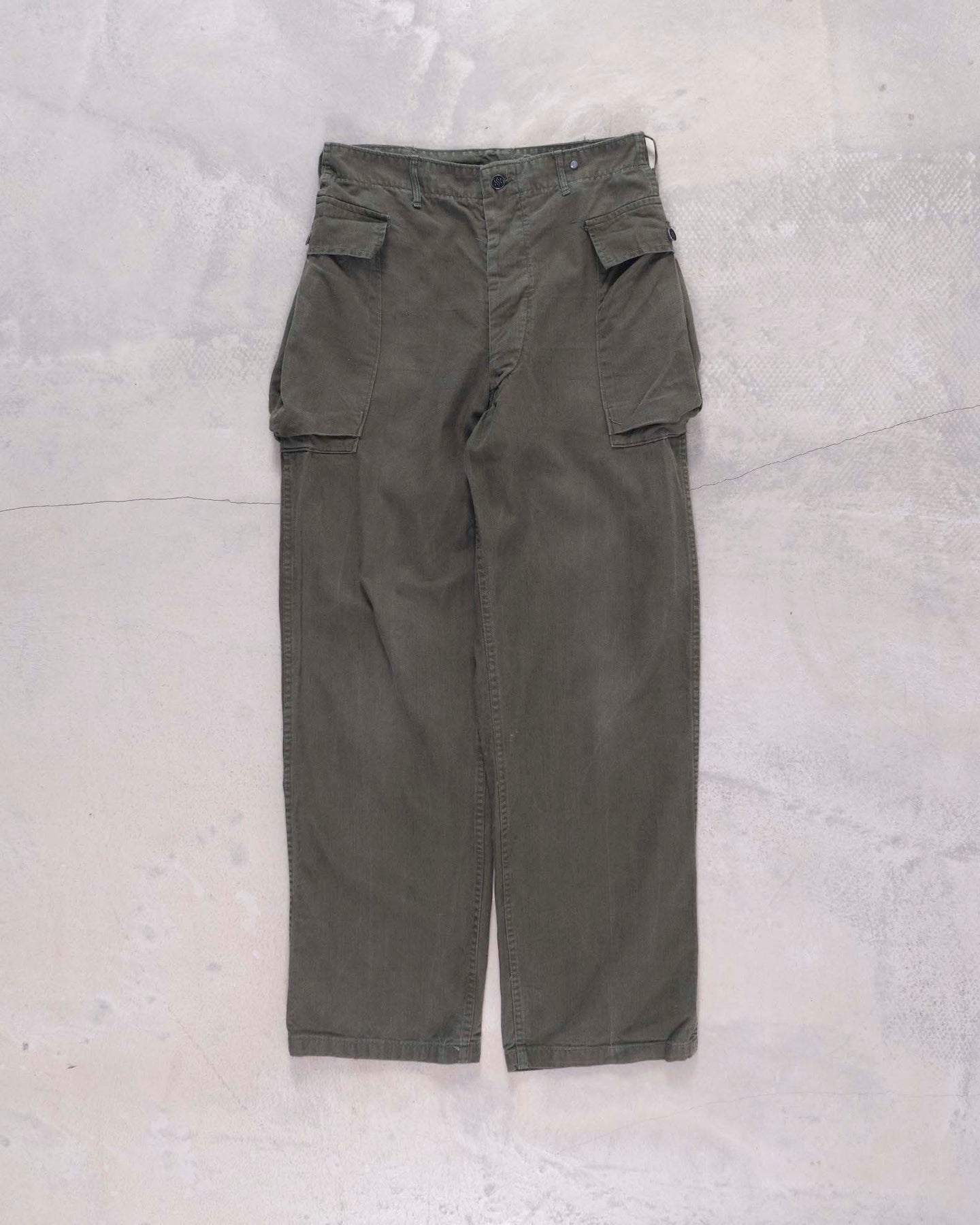 Small 1940s Men's Olive Military Pants – Style & Salvage