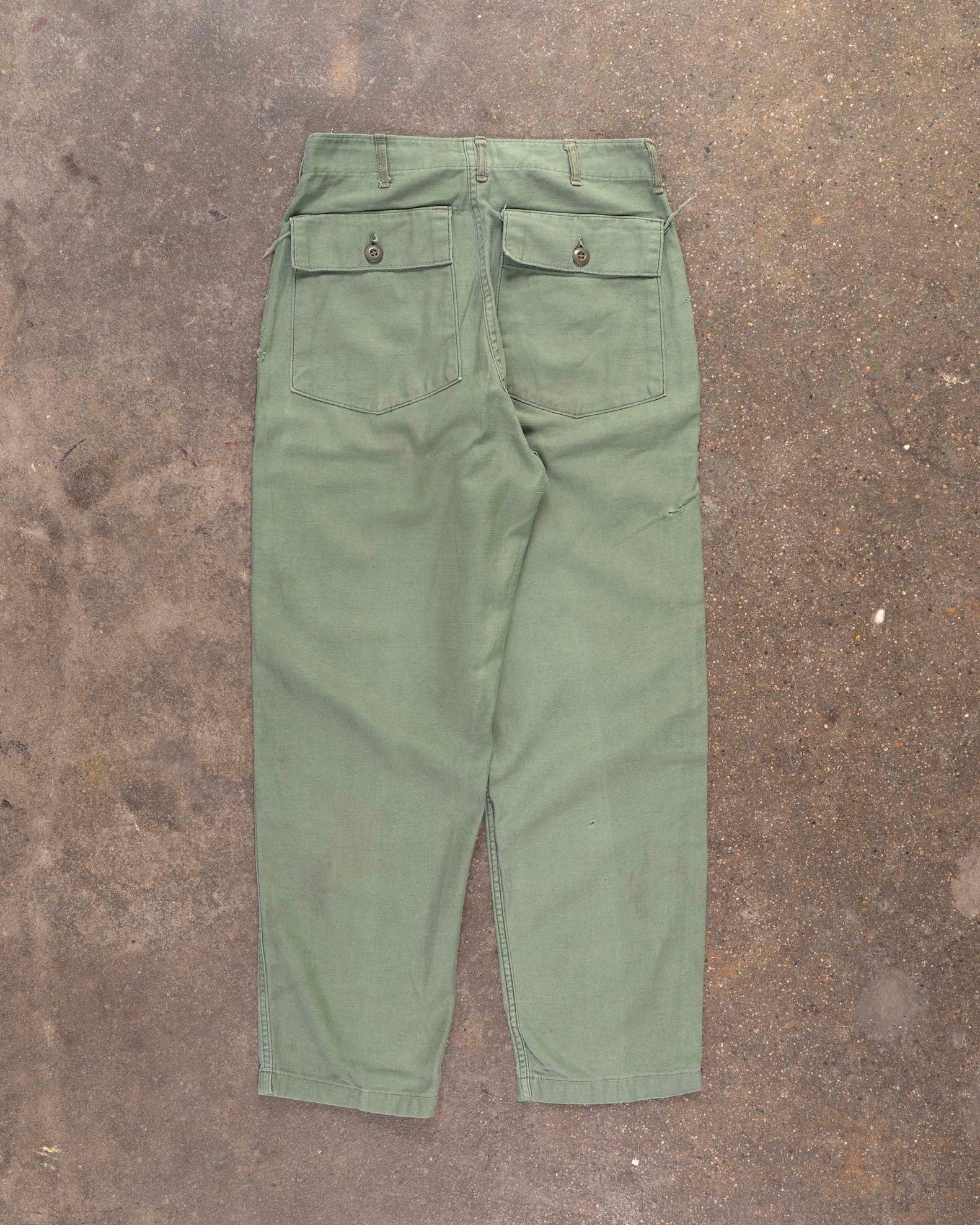 Online Vintage Store, 70's Khaki Green Military Pants