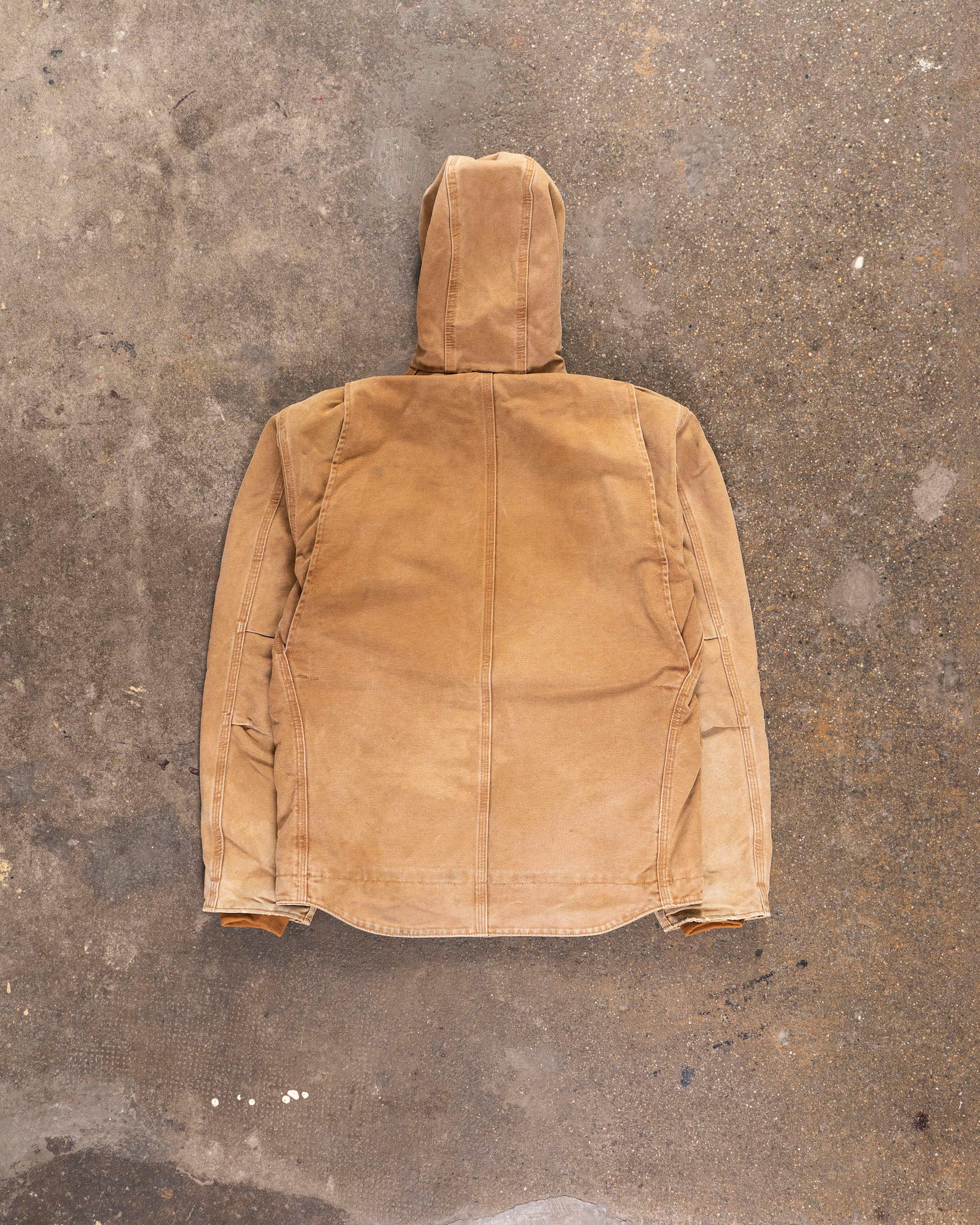 90s Carhartt Beige Work Hooded Jacket Medium EPILOGUE