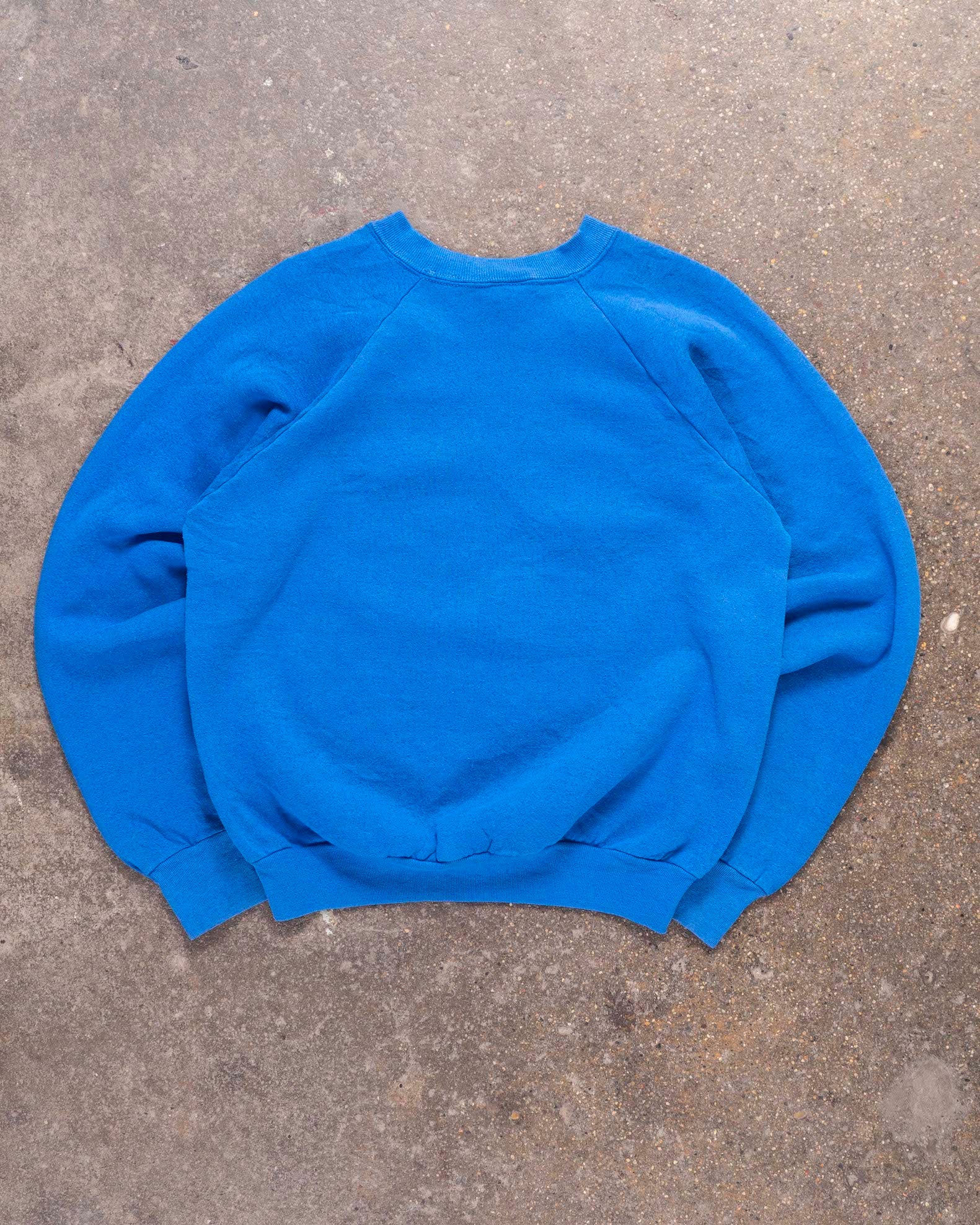 90s Fruit of the Loom Blue Raglan Sweatshirt Made in USA 'Large